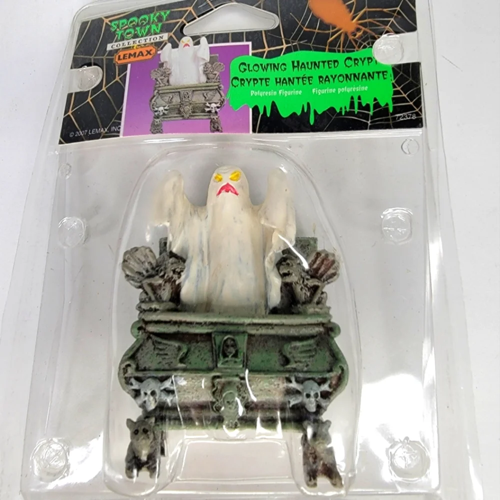New Retired  2007 LEMAX Halloween Spooky Town "Haunted Crypt" - Picture 4 of 5